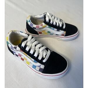 Vans Kids Old Skool Rainbow Checkerboard Shoes Little Kids Size 11 Skater